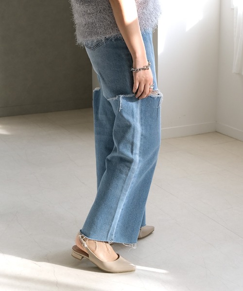 AmiAmi（アミアミ）の「ポインテッドトゥパンプス/バックストラップミュール（サンダル・レディース・シルバー/ブラック系その他/ベージュ系その他/シルバー系その他/アイボリー/グレイッシュベージュ/ブラック/ホワイト系その他/ピンクベージュ/ゴールド系その他・LL/S/M/L）」の18枚目の写真