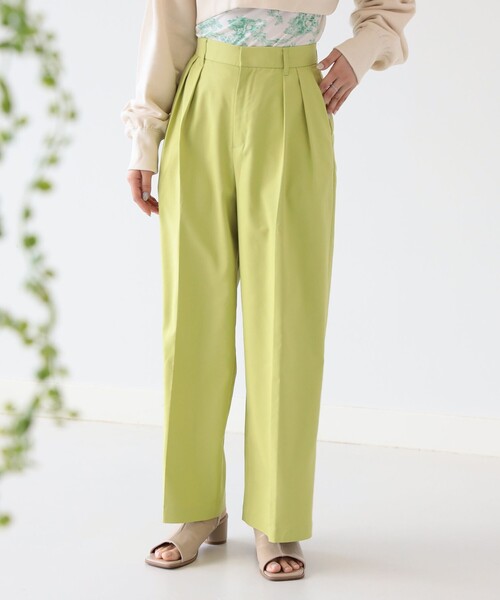 Ray BEAMS（レイビームス）の「Ray BEAMS / 2タック ストレート カラー パンツ（その他パンツ・レディース・ダークブラウン/ミント/レッド系その他・0/1）」の20枚目の写真