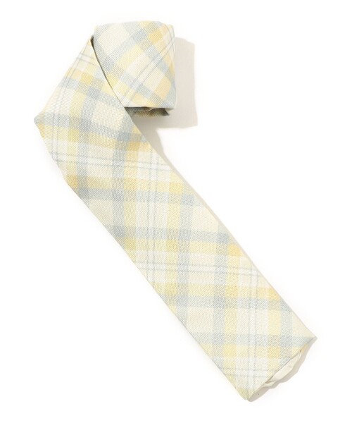 Fiorio(フィオリオ)の「fiorio コットンシルク チェック柄ネクタイ(ネクタイ・メンズ・ブラウン系その他2/ブルー系その他3/レッド系その他2・FREE)」の2枚目の写真