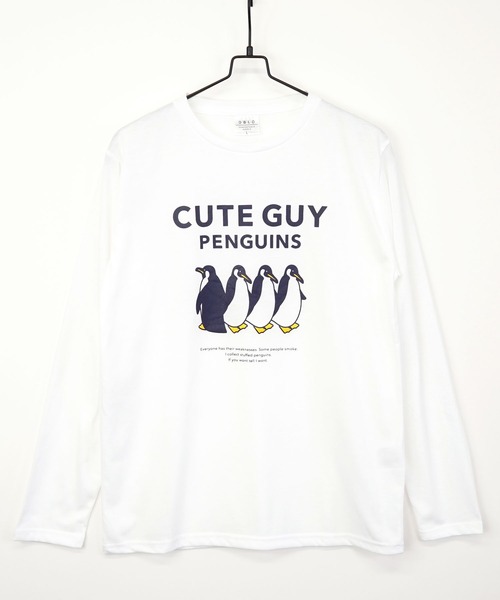 Burner(バーナー)の「【GROOVY STORE】アニマルプリント ロングスリーブTシャツ(Tシャツ/カットソー・メンズ・ミント/ライトブラック/ホワイト/グリーン/グレー/インディゴブルー/ブラック系その他2/ブラック/ベージュ/イエロー/ピンク/ブルー・M/LL/L)」の3枚目の写真