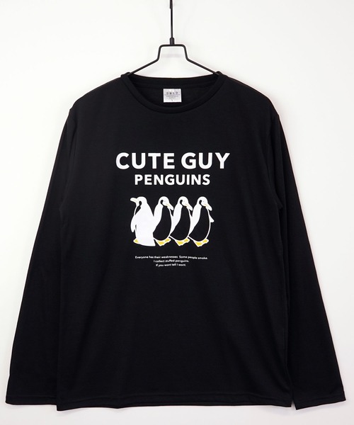 Burner(バーナー)の「【GROOVY STORE】アニマルプリント ロングスリーブTシャツ(Tシャツ/カットソー・メンズ・ミント/ライトブラック/ホワイト/グリーン/グレー/インディゴブルー/ブラック系その他2/ブラック/ベージュ/イエロー/ピンク/ブルー・M/LL/L)」の4枚目の写真