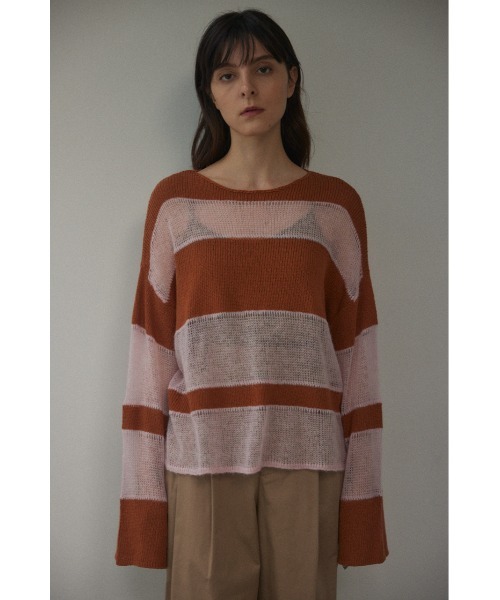 BLACK BY MOUSSY（ブラックバイマウジー）の「random color knit tops(ランダムカラーニットトップス）（ニット/セーター・レディース・ブルー系その他/グリーン系その他/ピンク系その他・FREE）」の7枚目の写真