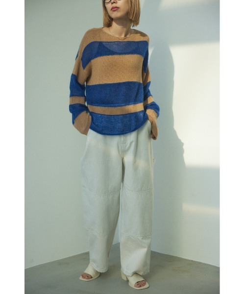 BLACK BY MOUSSY（ブラックバイマウジー）の「random color knit tops(ランダムカラーニットトップス）（ニット/セーター・レディース・ブルー系その他/グリーン系その他/ピンク系その他・FREE）」の9枚目の写真