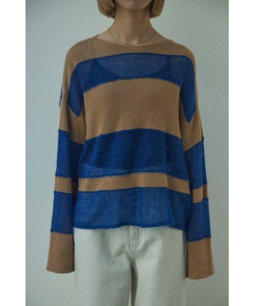 BLACK BY MOUSSY（ブラックバイマウジー）の「random color knit tops(ランダムカラーニットトップス）（ニット/セーター・レディース・ブルー系その他/グリーン系その他/ピンク系その他・FREE）」の5枚目の写真