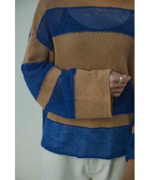 BLACK BY MOUSSY（ブラックバイマウジー）の「random color knit tops(ランダムカラーニットトップス）（ニット/セーター・レディース・ブルー系その他/グリーン系その他/ピンク系その他・FREE）」の19枚目の写真