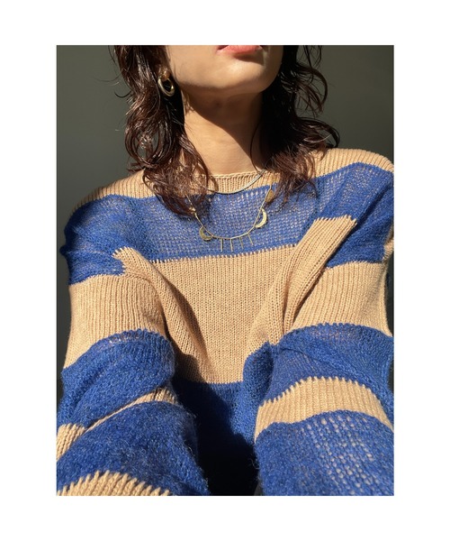 BLACK BY MOUSSY（ブラックバイマウジー）の「random color knit tops(ランダムカラーニットトップス）（ニット/セーター・レディース・ブルー系その他/グリーン系その他/ピンク系その他・FREE）」の13枚目の写真