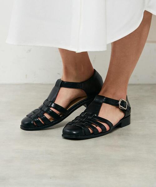 MELROSE claire（メルローズ クレール）の「【“きちんと感”もある大人のグルカサンダル】（サンダル・レディース・アイボリー/ブラック/キャメル・3/2/4）」の16枚目の写真