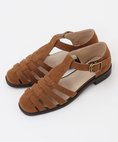 MELROSE claire（メルローズ クレール）の「【“きちんと感”もある大人のグルカサンダル】（サンダル・レディース・アイボリー/ブラック/キャメル・3/2/4）」の11枚目の写真