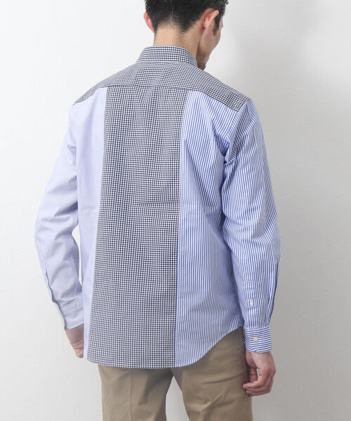 NOLLEY'S goodman（ノーリーズグッドマン）の「切り替えブロードシャツ（シャツ/ブラウス・メンズ・ブラック系その他/ブルー系その他・XL/L/S/M）」の6枚目の写真