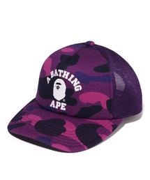 A BATHING APE（アベイシングエイプ）の「COLOR CAMO COLLEGE MESH CAP M（キャップ）」