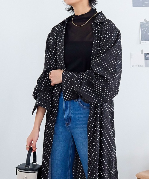 KOBE LETTUCE（コウベレタス）の「[ トールレタス ] 2wayベルトタックマキシシャツワンピース（シャツワンピース・レディース・ブルー系その他/ベージュ/ブラック系その他/ネイビー・TLL/TL）」の9枚目の写真