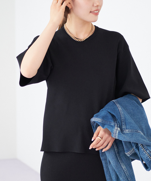 plage（プラージュ）の「《追加》Knit Tシャツ（ニット/セーター