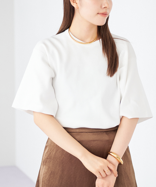 新品タグ付き plage プラージュ Knit Tシャツ plage（プラージュ）の「《追加》Knit Tシャツ（ニット/セーター