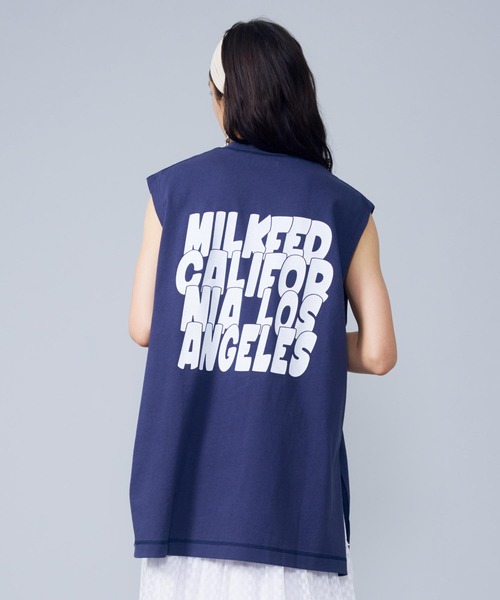 MILKFED.（ミルクフェド）の「BIG TANK TOP（Tシャツ/カットソー・レディース・ホワイト/ネイビー/ライトグリーン・ONE SIZE）」の10枚目の写真