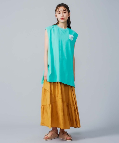 MILKFED.（ミルクフェド）の「BIG TANK TOP（Tシャツ/カットソー・レディース・ホワイト/ネイビー/ライトグリーン・ONE SIZE）」の17枚目の写真