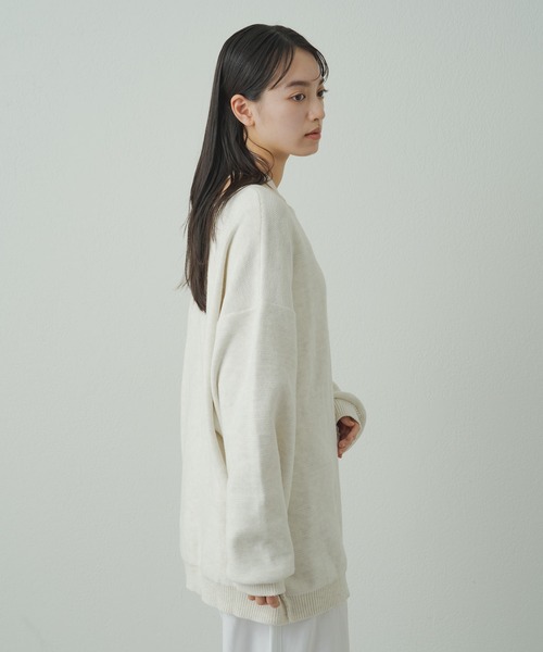 earthy（アーシー）の「デザインネックニット（ニット/セーター・レディース・グレー/オフホワイト/ブラック・FREE）」の19枚目の写真