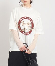 Cutie Blonde | 【USAコットン】体型カバーもできる！ロゴアソートBIG Tシャツ(Tシャツ/カットソー)