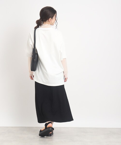 Cutie Blonde(キューティーブロンド)の「◆【USAコットン】体型カバーもできる!ロゴアソートBIG Tシャツ(Tシャツ/カットソー・レディース・ホワイト系その他2/ブラック系/ホワイト系その他/グリーン系その他2・00)」の6枚目の写真