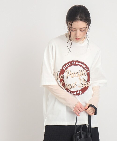 Cutie Blonde(キューティーブロンド)の「◆【USAコットン】体型カバーもできる!ロゴアソートBIG Tシャツ(Tシャツ/カットソー・レディース・ホワイト系その他2/ブラック系/ホワイト系その他/グリーン系その他2・00)」の7枚目の写真