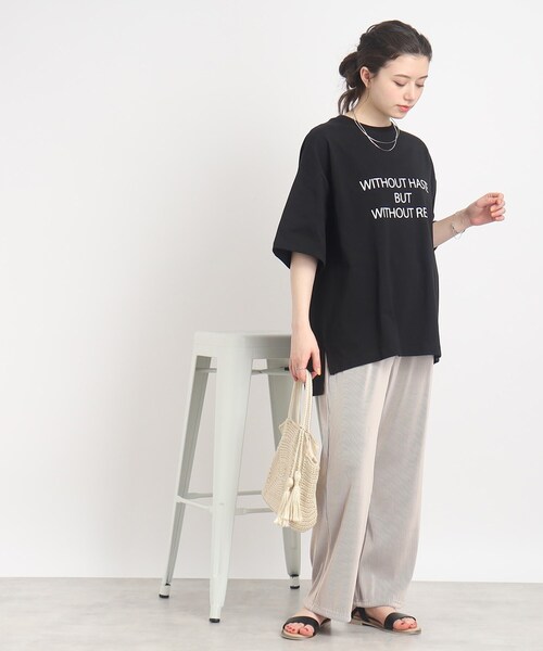 Cutie Blonde(キューティーブロンド)の「◆【USAコットン】体型カバーもできる!ロゴアソートBIG Tシャツ(Tシャツ/カットソー・レディース・ホワイト系その他2/ブラック系/ホワイト系その他/グリーン系その他2・00)」の10枚目の写真