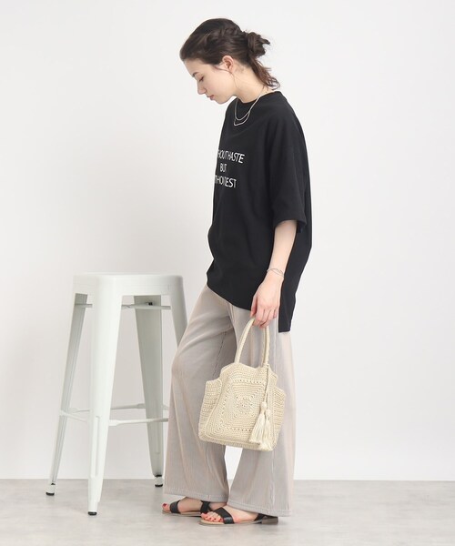 Cutie Blonde(キューティーブロンド)の「◆【USAコットン】体型カバーもできる!ロゴアソートBIG Tシャツ(Tシャツ/カットソー・レディース・ホワイト系その他2/ブラック系/ホワイト系その他/グリーン系その他2・00)」の11枚目の写真