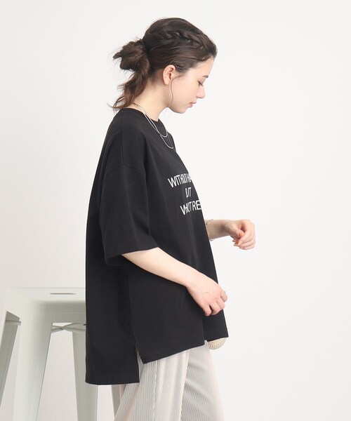 Cutie Blonde(キューティーブロンド)の「◆【USAコットン】体型カバーもできる!ロゴアソートBIG Tシャツ(Tシャツ/カットソー・レディース・ホワイト系その他2/ブラック系/ホワイト系その他/グリーン系その他2・00)」の14枚目の写真