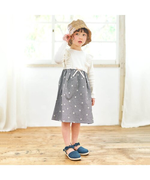 apres les cours（アプレレクール）の「パール付き折りたたみペーパーハット（ハット・キッズ・ベージュ/アイボリー・54/50/58）」の7枚目の写真