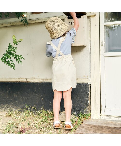 apres les cours（アプレレクール）の「パール付き折りたたみペーパーハット（ハット・キッズ・ベージュ/アイボリー・54/50/58）」の9枚目の写真