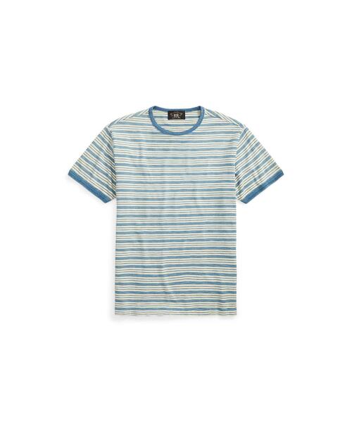 RRL（ダブル アール エル）の「インディゴ ストライプド ジャージー