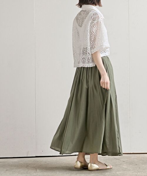 rps（アールピーエス）の「ボリュームロング巻きスカート（スカート・レディース・チャコールグレー/ブラック/パープル/グリーン/マスタード/カーキ/ブルー・フリー）」の9枚目の写真