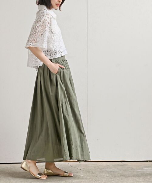 rps（アールピーエス）の「ボリュームロング巻きスカート（スカート・レディース・チャコールグレー/ブラック/パープル/グリーン/マスタード/カーキ/ブルー・フリー）」の10枚目の写真