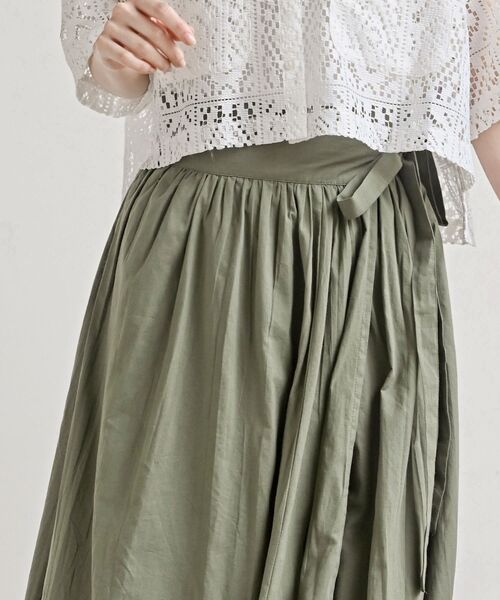 rps（アールピーエス）の「ボリュームロング巻きスカート（スカート・レディース・チャコールグレー/ブラック/パープル/グリーン/マスタード/カーキ/ブルー・フリー）」の11枚目の写真