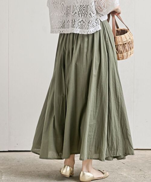 rps（アールピーエス）の「ボリュームロング巻きスカート（スカート・レディース・チャコールグレー/ブラック/パープル/グリーン/マスタード/カーキ/ブルー・フリー）」の13枚目の写真