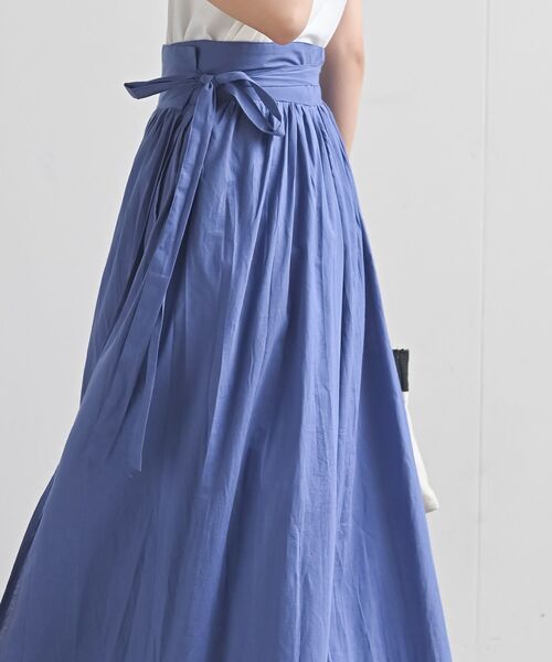 rps（アールピーエス）の「ボリュームロング巻きスカート（スカート・レディース・チャコールグレー/ブラック/パープル/グリーン/マスタード/カーキ/ブルー・フリー）」の20枚目の写真