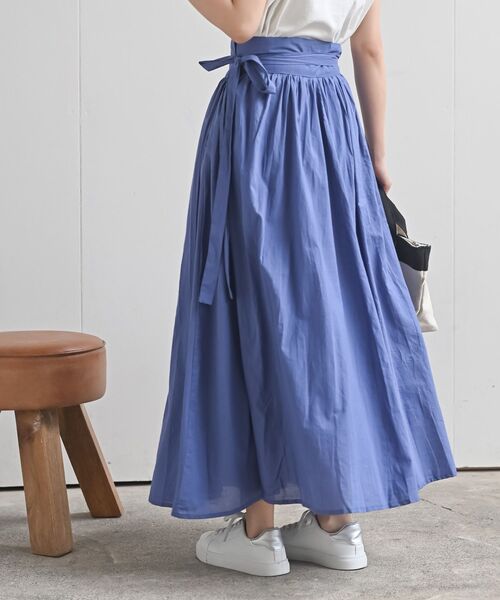 rps（アールピーエス）の「ボリュームロング巻きスカート（スカート・レディース・チャコールグレー/ブラック/パープル/グリーン/マスタード/カーキ/ブルー・フリー）」の21枚目の写真