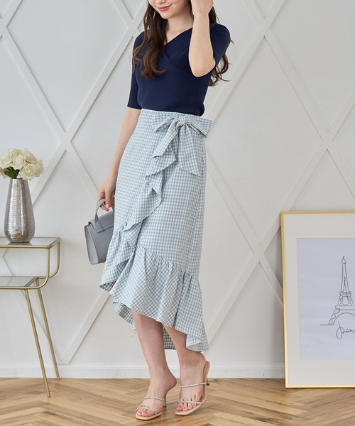 tocco closet（トッコ クローゼット）の「りぼん付きギンガム