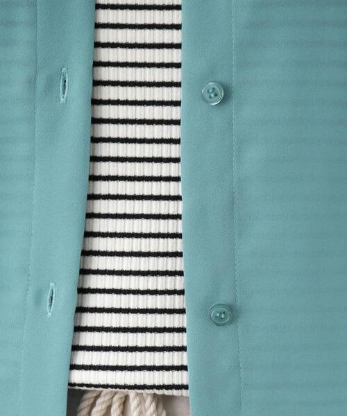 grove（グローブ）の「◆2WAYジョーゼットシャツブラウス（シャツ/ブラウス・レディース・ブルー/ネイビー/アイボリー・03/02/04/01/05）」の9枚目の写真