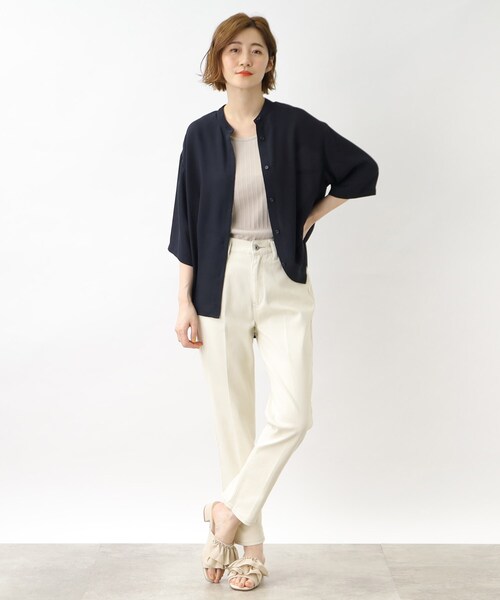 grove（グローブ）の「◆2WAYジョーゼットシャツブラウス（シャツ/ブラウス・レディース・ブルー/ネイビー/アイボリー・03/02/04/01/05）」の16枚目の写真