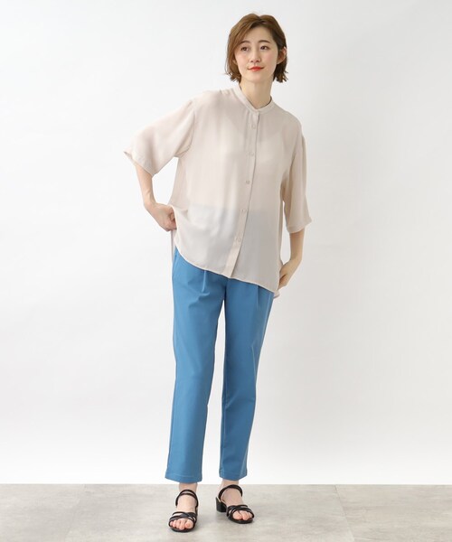 grove（グローブ）の「◆2WAYジョーゼットシャツブラウス（シャツ/ブラウス・レディース・ブルー/ネイビー/アイボリー・03/02/04/01/05）」の18枚目の写真