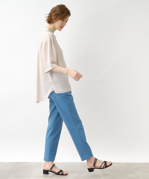 grove（グローブ）の「◆2WAYジョーゼットシャツブラウス（シャツ/ブラウス・レディース・ブルー/ネイビー/アイボリー・03/02/04/01/05）」の19枚目の写真