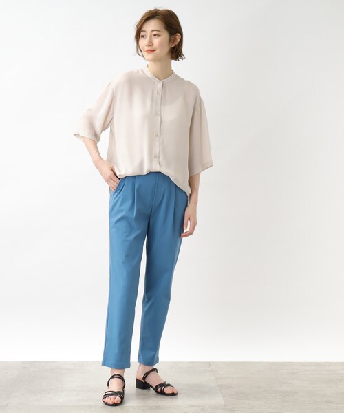 ブラウス シャツ ２ＷＡＹジョーゼット＿ジョーゼットブラウス　シャツ・ブラウス レディース le.coeur blanc ブラウス シャツ NO.1ヒット大人気ブラウス2WAY