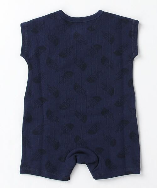 THE NORTH FACE(ザノースフェイス)の「ザ ノース フェイス THE NORTH FACE B Latch Pile Rompers_ベビー ラッチパイルロンパース(ロンパース・キッズ・ネイビー/ホワイト×グリーン/グレー・80cm/70cm)」の6枚目の写真