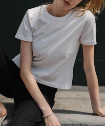 WILLFULLY | basic cotton back tag T-shirt(Tシャツ/カットソー)