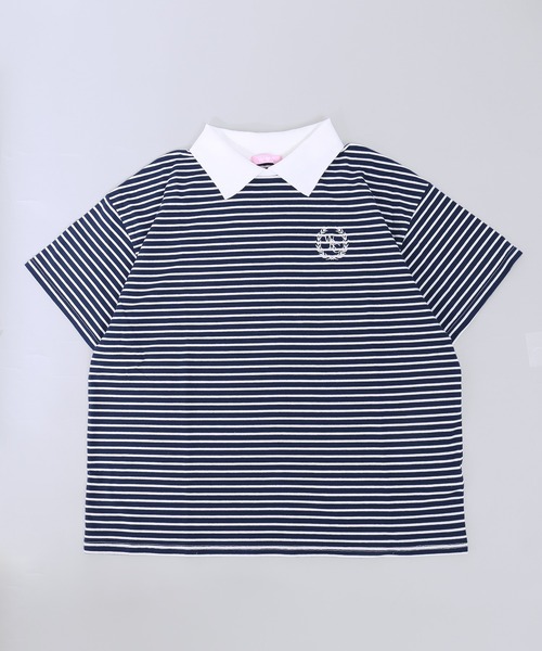 PHILLY(フィリー)の「襟付きカレッジロゴTシャツ(Tシャツ/カットソー・レディース・その他1/ブラック・FREE)」の19枚目の写真
