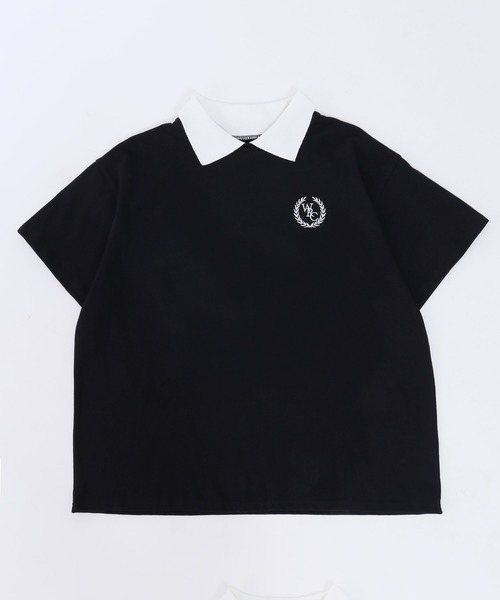 PHILLY(フィリー)の「襟付きカレッジロゴTシャツ(Tシャツ/カットソー・レディース・その他1/ブラック・FREE)」の18枚目の写真
