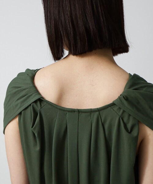 GALLEST（ギャレスト）の「コンフォートポンチワンピース（ワンピース・レディース・ブラック/カーキ・38/34/05/13）」の7枚目の写真