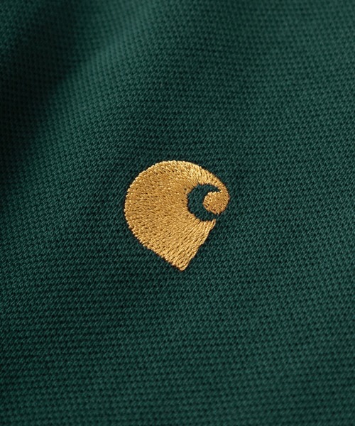 Carhartt ボーダーポロシャツ XL ワンポイントロゴ f-box_carhartt-k570