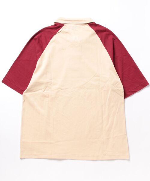 WESTBOY(ウエストボーイ)の「ビッグシルエットラグランスリーブポロシャツWOK23S3TP04【WB ORIGINALS】(ポロシャツ・メンズ・ホワイト/ネイビー/ベージュ・L/M/XL)」の6枚目の写真