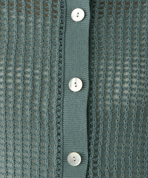 LOWRYS FARM（ローリーズファーム）の「メッシュショートポロ５Ｓ　963730（ポロシャツ・レディース・ブラック/アイボリー/グリーン・FREE）」の19枚目の写真