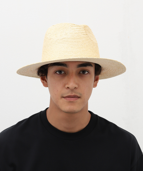 JOURNAL STANDARD relume（ジャーナルスタンダード　レリューム）の「【田中帽子店×relume】別注ストローハット（ハット・メンズ・アイボリー・MEDIUM/LARGE）」の4枚目の写真